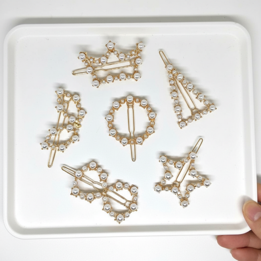 Premium Fancy Hair Pins for Women | Stylish Party Wear & Bridal Hair Accessories | Decorative Clips Set of 6