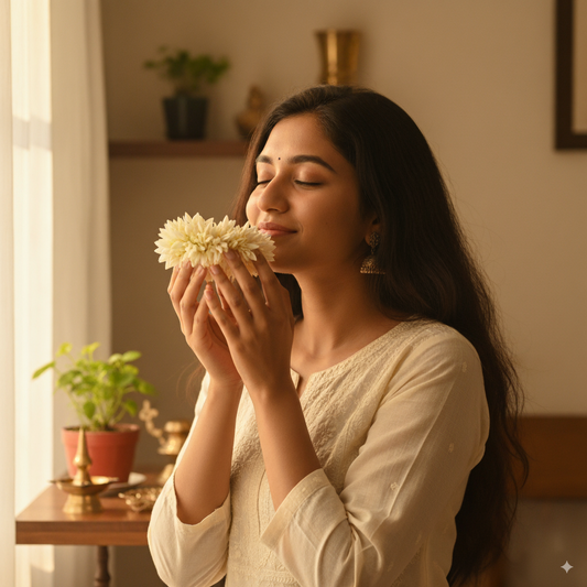 scented gajra hair scrunchies