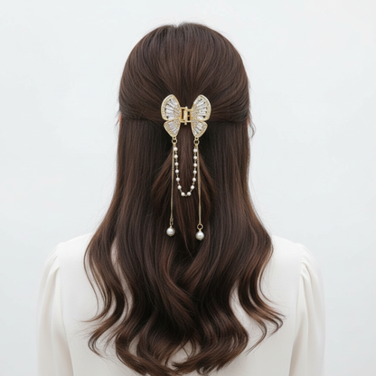 Korean Style Butterfly Metal Hair Claw Clip for Women & Girls -1 pc