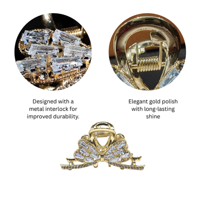 Fancy Hair Clutcher for Women & Girls | Party Wear Bridal Hair Claw Clip - 1pc