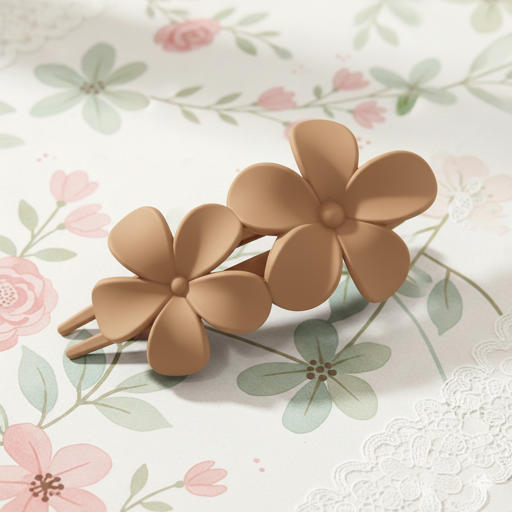 Buy 2 Flower Big Hair Clip | Alligator Type Matt