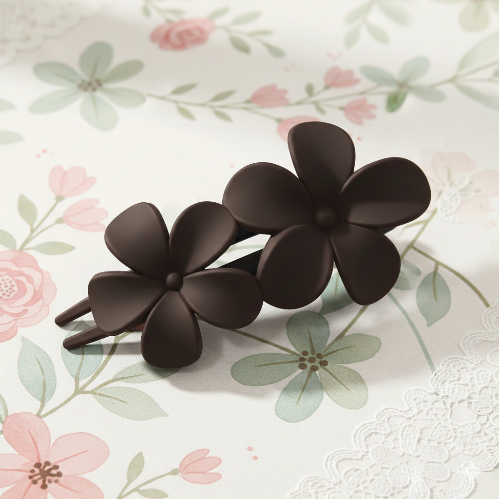 Buy 2 Flower Big Hair Clip | Alligator Type Matt