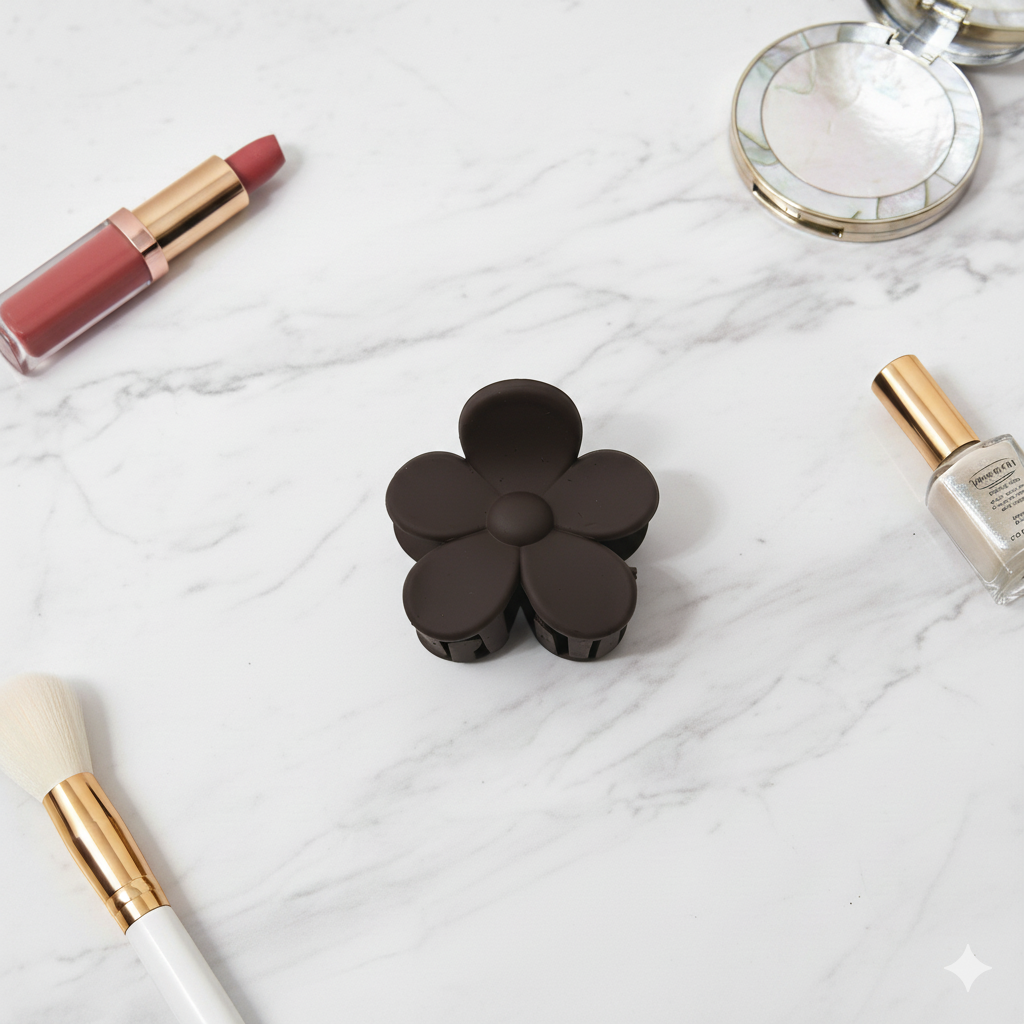 Buy Korean Flower Claw Matt Small | Stylish Hair Clutcher for Women