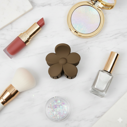 Buy Korean Flower Claw Matt Small | Stylish Hair Clutcher for Women