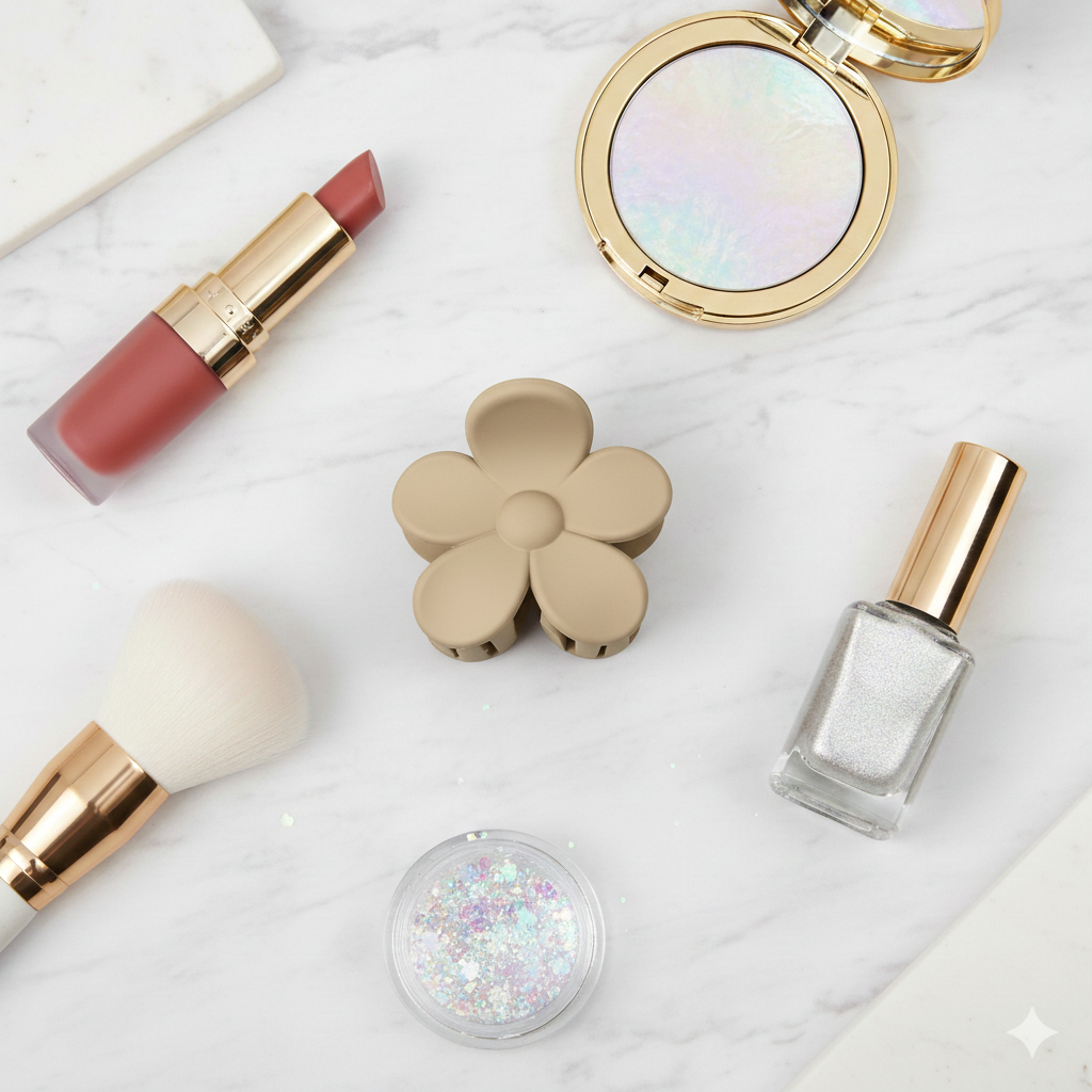 Buy Korean Flower Claw Matt Small | Stylish Hair Clutcher for Women