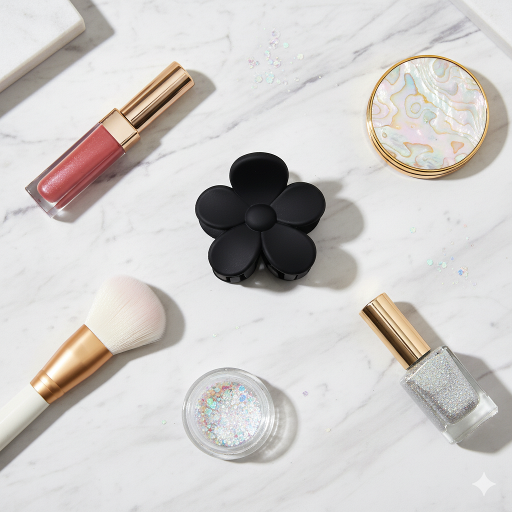 Buy Korean Flower Claw Matt Small | Stylish Hair Clutcher for Women