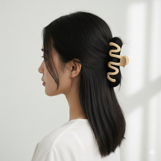 Buy Wave Hair Claw Matt Big Size | Stylish Hair Clutcher