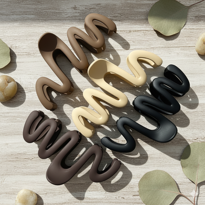 Buy Wave Hair Claw Matt Big Size | Stylish Hair Clutcher