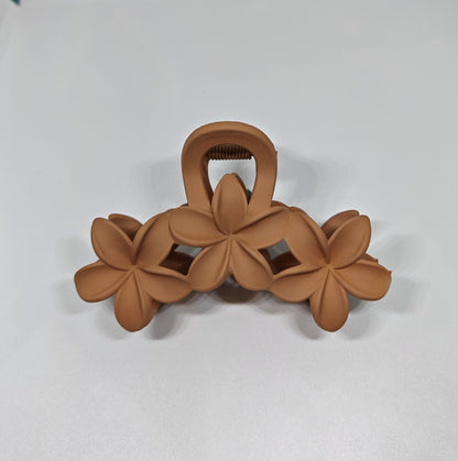 Buy 3 Flower Hair Claw Clip Matt- Pack of 1