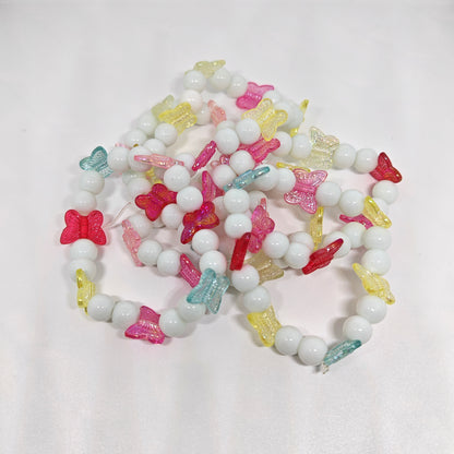 Multicolor Bracelet with Colorful Butterfly
