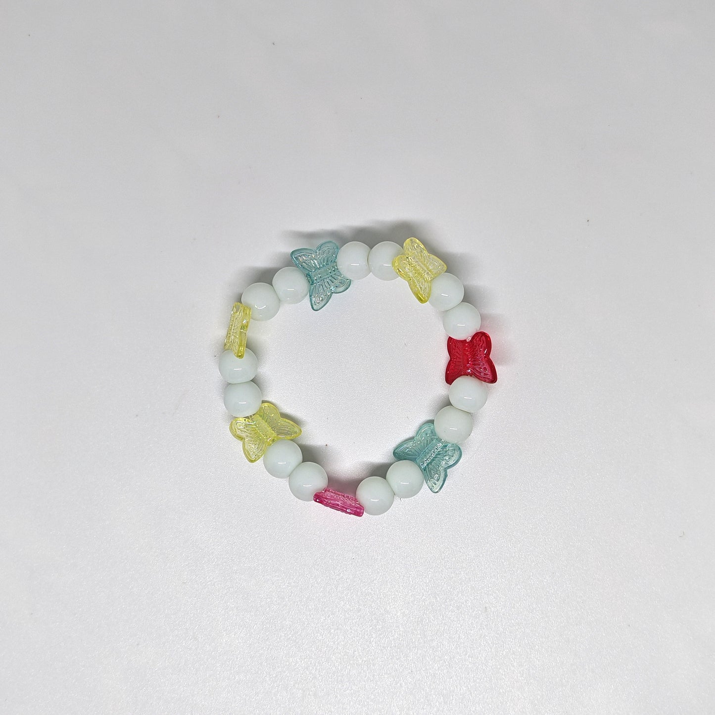 Multicolor Bracelet with Colorful Butterfly