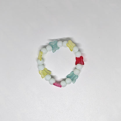Multicolor Bracelet with Colorful Butterfly