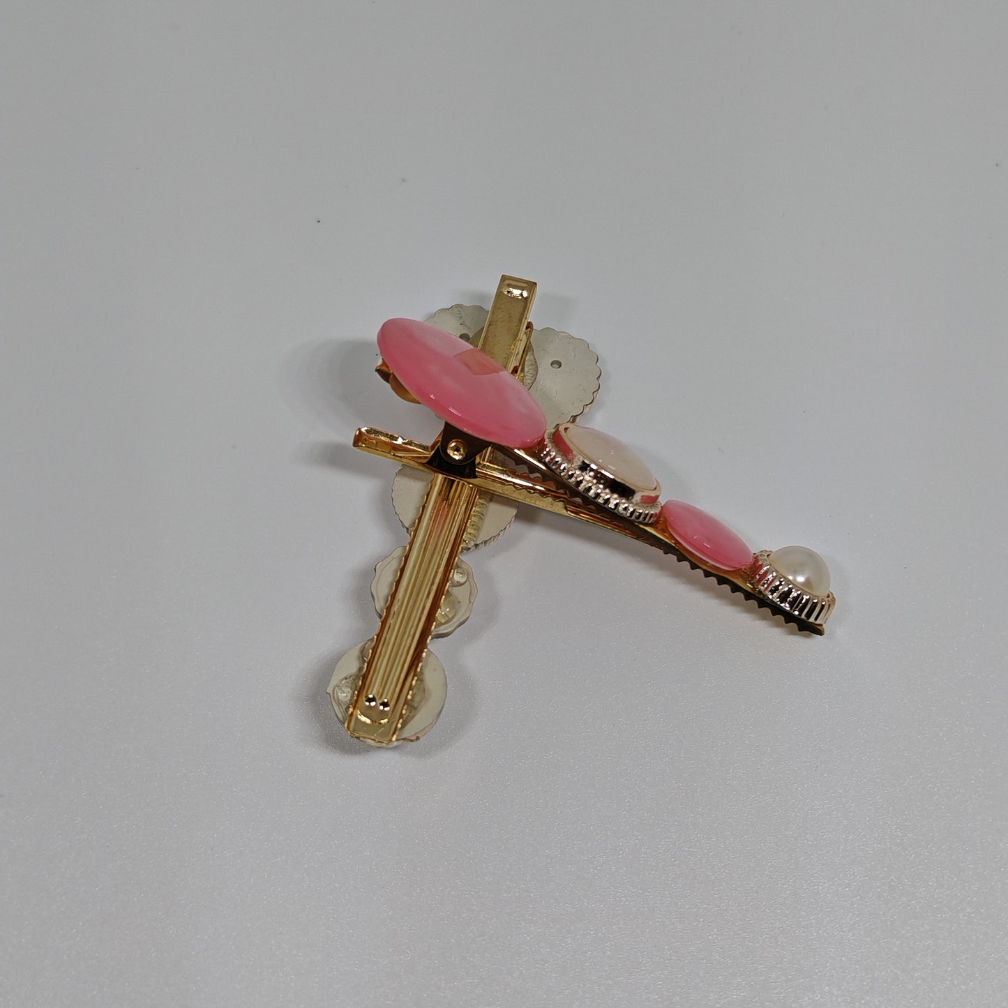 Buy Fancy Hair Clip with Pearl Gold Polished | Beautiful Hair Accessory