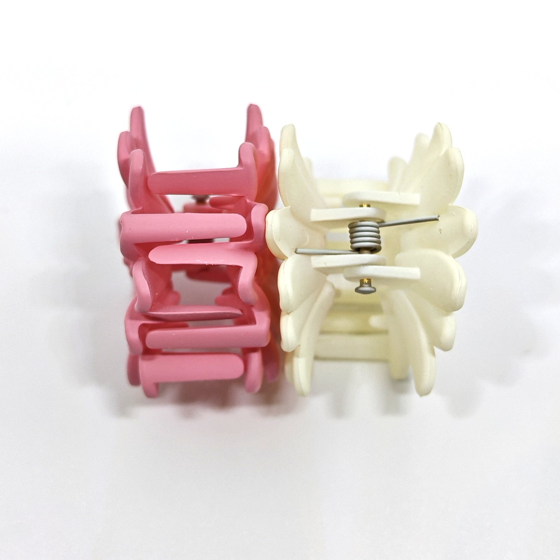 Korean Flower Claw Clip Top and bottom View