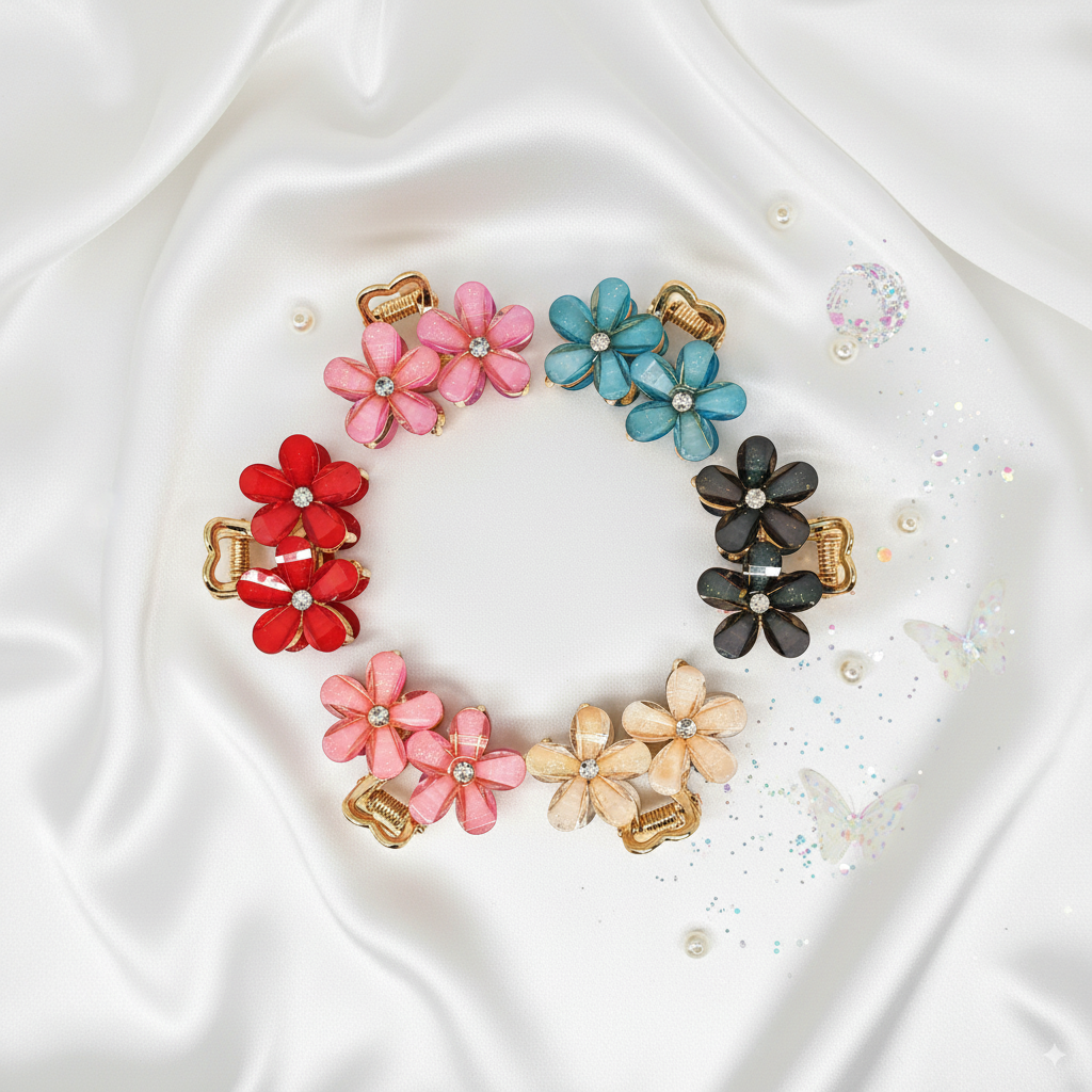 Red Flower Hair Clutcher Online