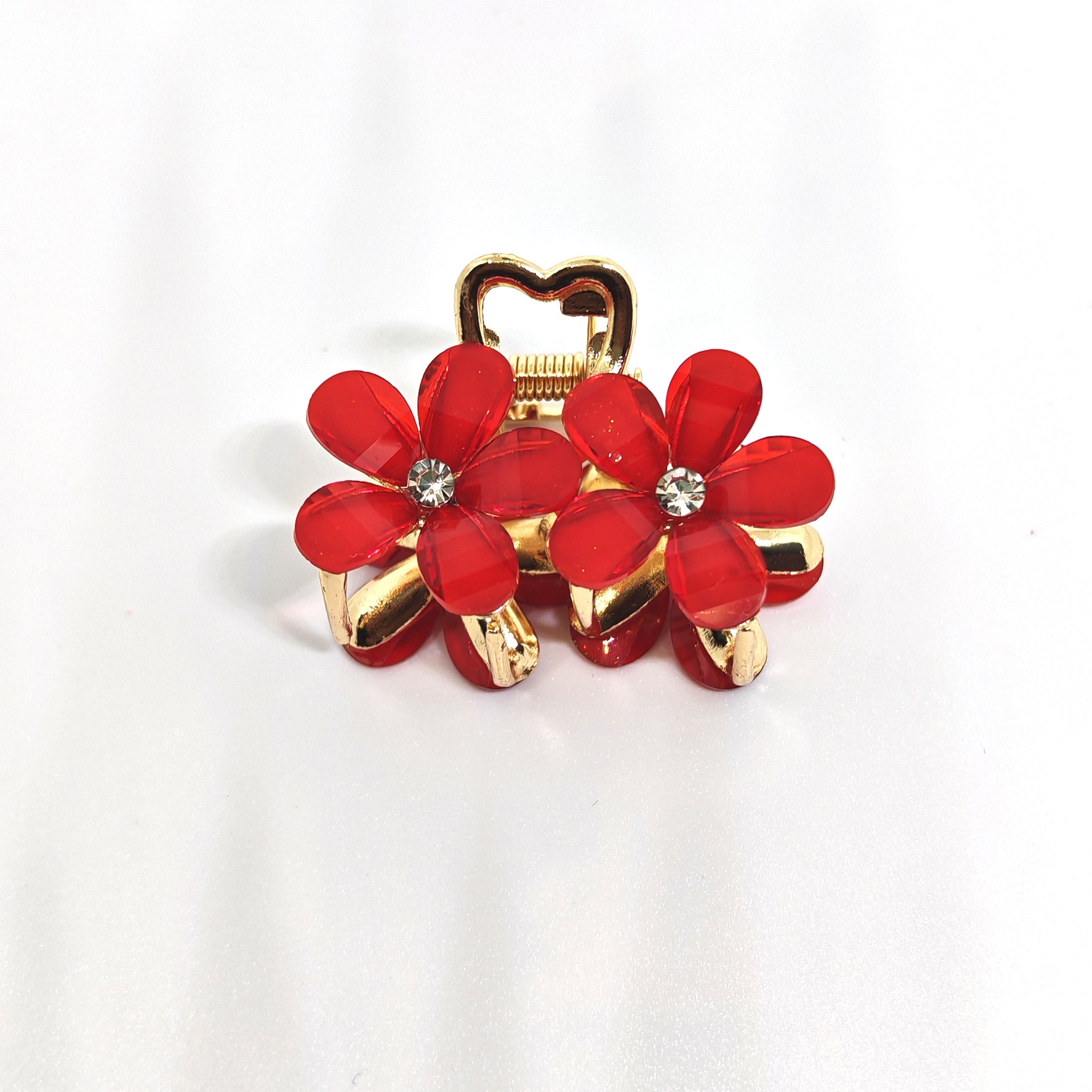 Red Flower Hair Clutcher