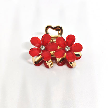 Red Flower Hair Clutcher