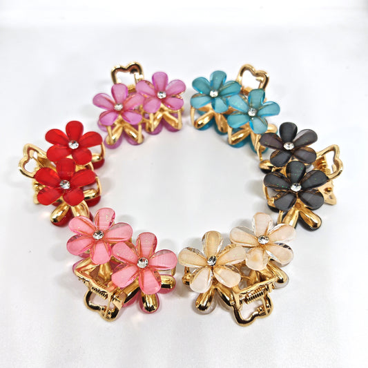 Red Flower Hair Clutcher 6 colors