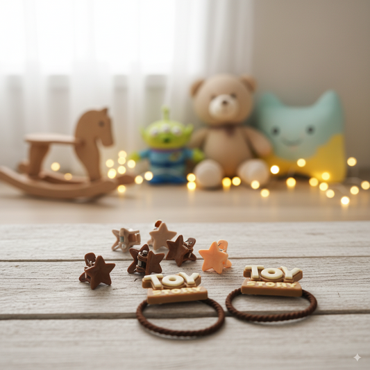 Two hair ties with Toy Story Branding