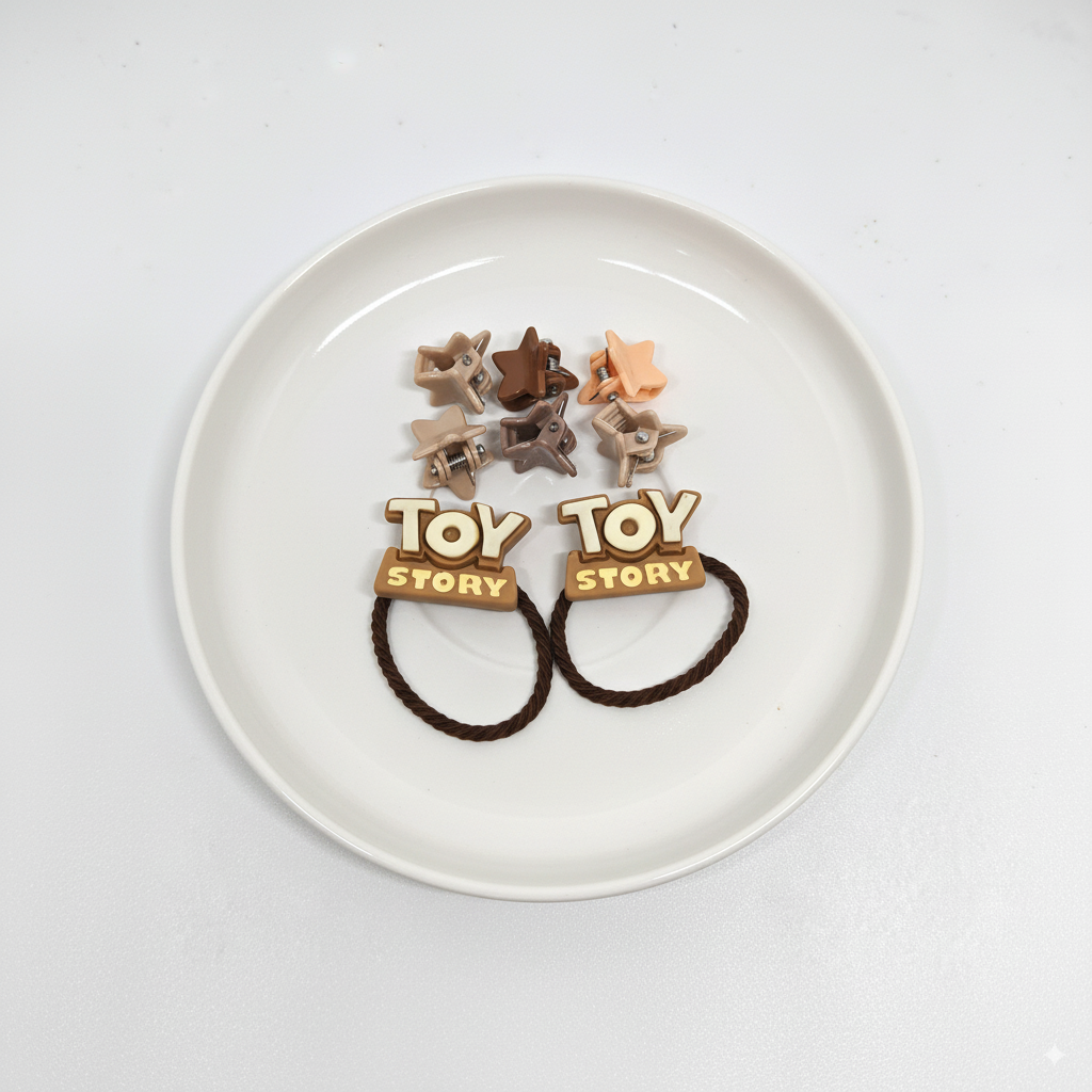 Two hair ties with Toy Story Branding