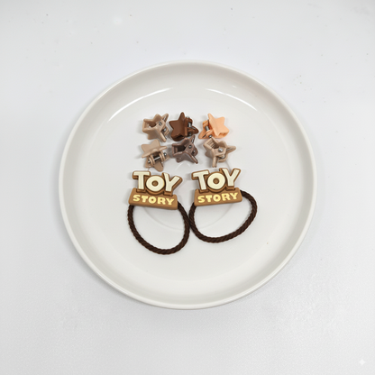 Two hair ties with Toy Story Branding
