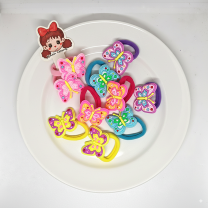 Butterfly Hair Ties for Kids