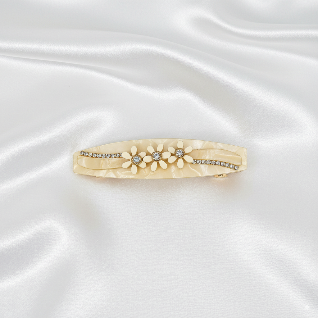 fancy hair clip with stone