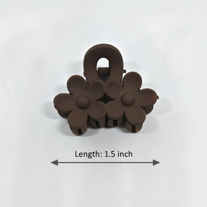 Buy Double Flower Korean Claw Small Matt | Stylish Hair Clutcher
