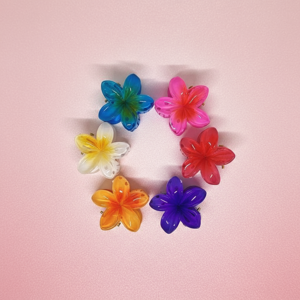 Buy Korean Flower Claw for Kids Set of 6 | Cute Hair Clutchers