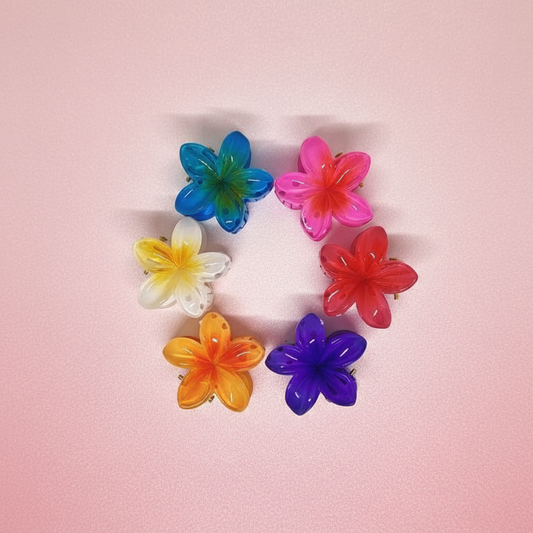 Buy Korean Flower Claw for Kids Set of 6 | Cute Hair Clutchers