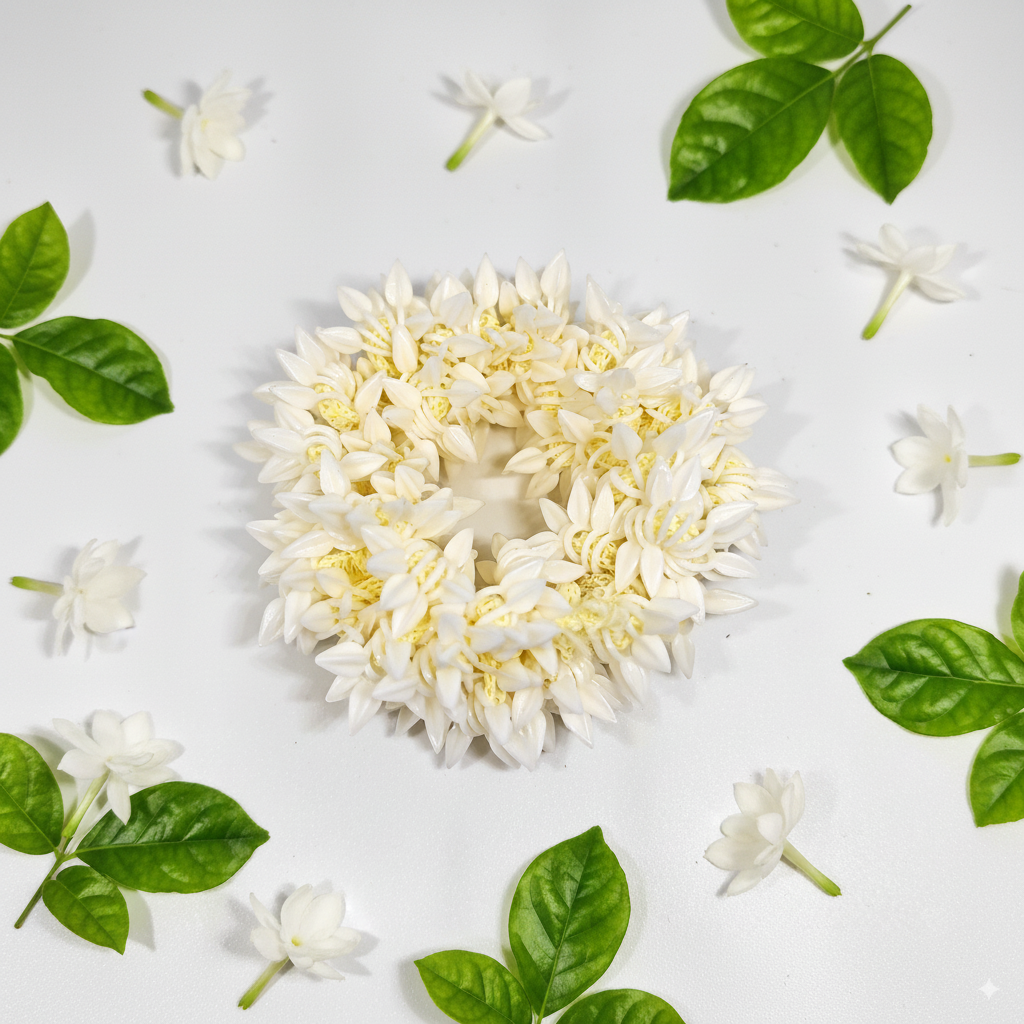 scented gajra hair scrunchies