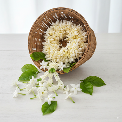 mogra scented gajra hair scrunchies