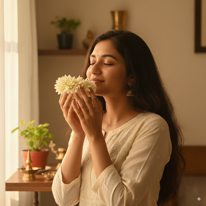 scented gajra hair scrunchies
