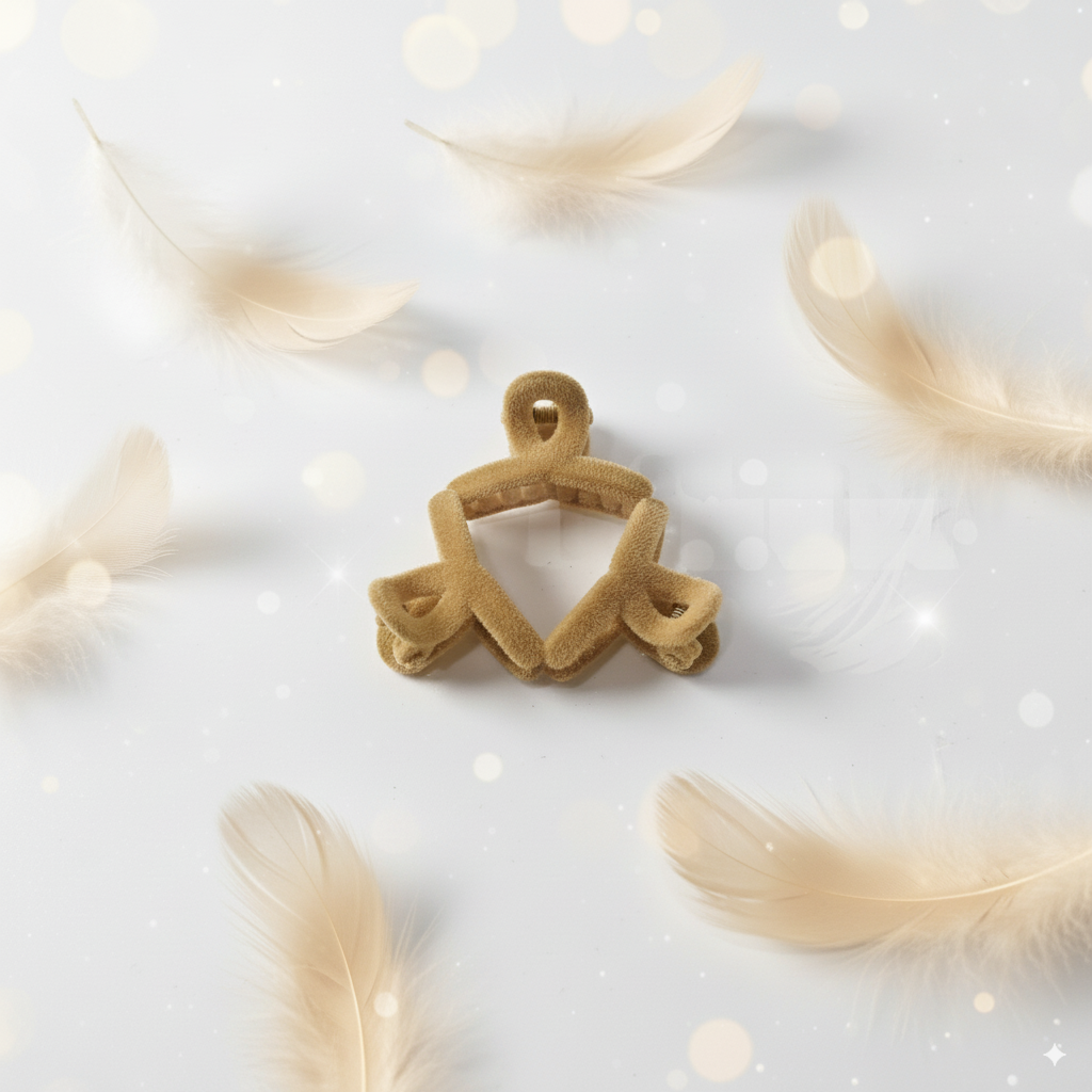 small clip with velvet 