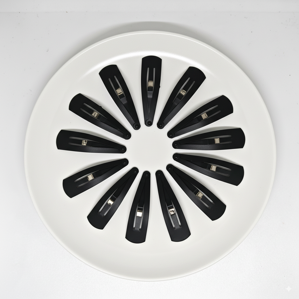 Tic Tac Hair Clip Black Matte Buy Online